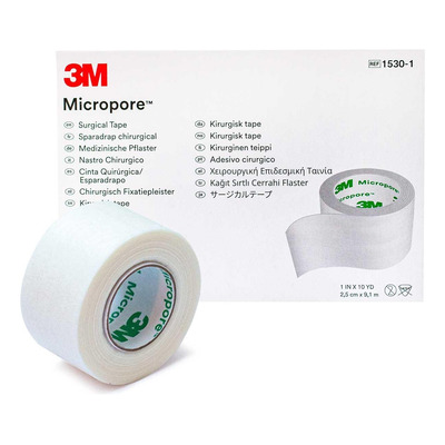 ADHESIVO MICROPORE COLOR BLANCO 1 X 10YDS (3M)